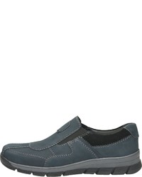 dunkelblaue Slip-On Sneakers aus Leder von Bama