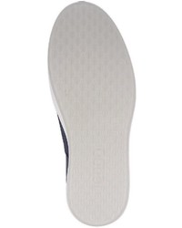 dunkelblaue Slip-On Sneakers aus Leder von Ecco