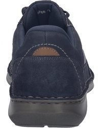 dunkelblaue Slip-On Sneakers aus Leder von Josef Seibel