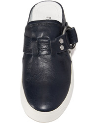 dunkelblaue Slip-On Sneakers aus Leder von Derek Lam 10 Crosby