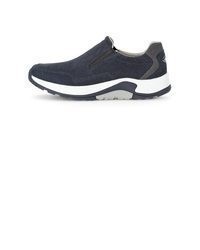 dunkelblaue Slip-On Sneakers aus Leder von Pius Gabor