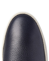 dunkelblaue Slip-On Sneakers aus Leder von Tod's