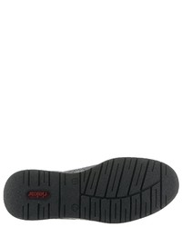 dunkelblaue Slip-On Sneakers aus Leder von Rieker