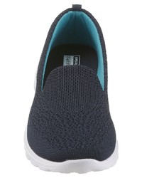 dunkelblaue Slip-On Sneakers aus Segeltuch von Dockers by Gerli