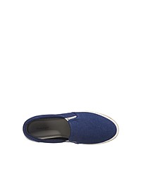 dunkelblaue Slip-On Sneakers aus Segeltuch von Gant