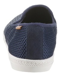 dunkelblaue Slip-On Sneakers aus Segeltuch von Gant Footwear