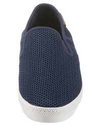 dunkelblaue Slip-On Sneakers aus Segeltuch von Gant Footwear