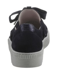 dunkelblaue Slip-On Sneakers aus Wildleder von Gabor