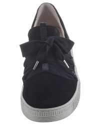 dunkelblaue Slip-On Sneakers aus Wildleder von Gabor