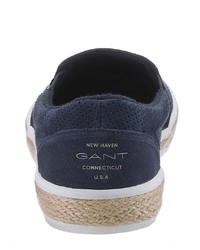 dunkelblaue Slip-On Sneakers aus Wildleder von Gant Footwear