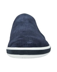 dunkelblaue Slip-On Sneakers aus Wildleder von IGI&CO
