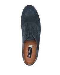 dunkelblaue Slip-On Sneakers aus Wildleder von Fratelli Rossetti
