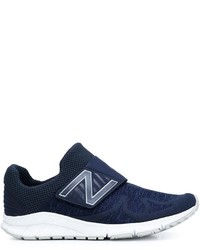dunkelblaue Slip-On Sneakers aus Wildleder von New Balance