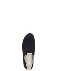 dunkelblaue Slip-On Sneakers aus Wildleder von Sioux