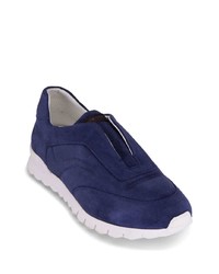 dunkelblaue Slip-On Sneakers aus Wildleder von Kiton