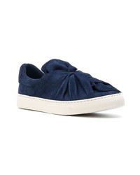 dunkelblaue Slip-On Sneakers aus Wildleder von Ports 1961