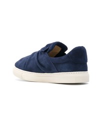 dunkelblaue Slip-On Sneakers aus Wildleder von Ports 1961