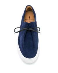 dunkelblaue Slip-On Sneakers aus Wildleder von MACKINTOSH