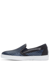 dunkelblaue Slip-On Sneakers von Jimmy Choo