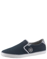 dunkelblaue Slip-On Sneakers von Bugatti