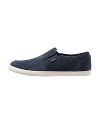 dunkelblaue Slip-On Sneakers von Clarks