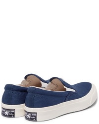 dunkelblaue Slip-On Sneakers von Converse