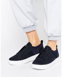 dunkelblaue Slip-On Sneakers von G Star