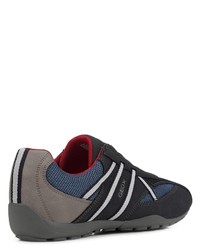 dunkelblaue Slip-On Sneakers von Geox