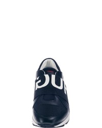 dunkelblaue Slip-On Sneakers von Hugo Boss
