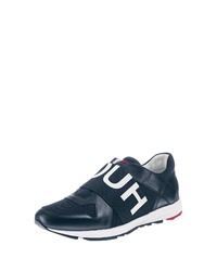 dunkelblaue Slip-On Sneakers von Hugo Boss