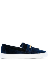 dunkelblaue Slip-On Sneakers von Joshua Sanders