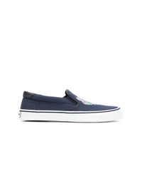 dunkelblaue Slip-On Sneakers von Kenzo
