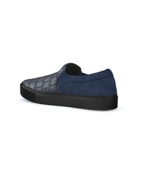 dunkelblaue Slip-On Sneakers von Swear