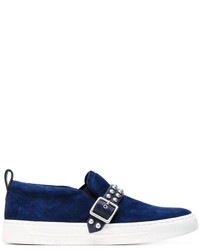 dunkelblaue Slip-On Sneakers von Marc by Marc Jacobs