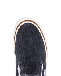 dunkelblaue Slip-On Sneakers von Vans