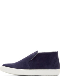 dunkelblaue Slip-On Sneakers von Pierre Hardy