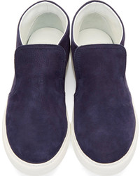 dunkelblaue Slip-On Sneakers von Pierre Hardy