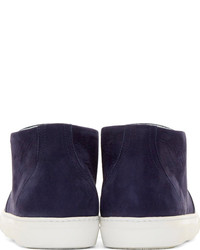 dunkelblaue Slip-On Sneakers von Pierre Hardy