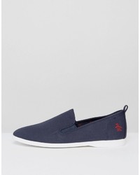 dunkelblaue Slip-On Sneakers von Original Penguin