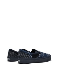 dunkelblaue Slip-On Sneakers von Vans