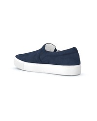 dunkelblaue Slip-On Sneakers von SWEA