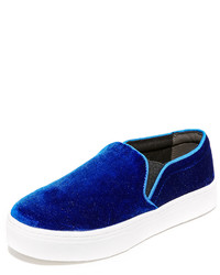dunkelblaue Slip-On Sneakers von Sam Edelman