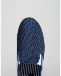 dunkelblaue Slip-On Sneakers von Rock & Religion