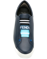 dunkelblaue Slip-On Sneakers von Fendi