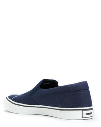 dunkelblaue Slip-On Sneakers von Kenzo