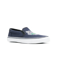 dunkelblaue Slip-On Sneakers von Kenzo