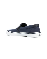 dunkelblaue Slip-On Sneakers von Kenzo