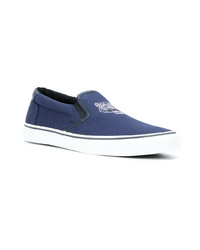 dunkelblaue Slip-On Sneakers von Kenzo