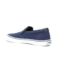 dunkelblaue Slip-On Sneakers von Kenzo