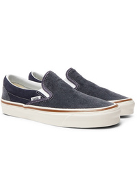 dunkelblaue Slip-On Sneakers von Vans
